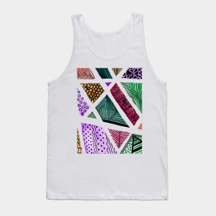 Geometric doodles - multicolor Tank Top